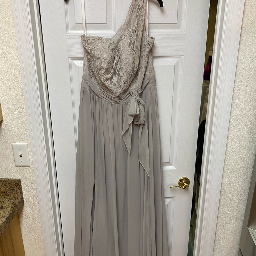 Grey bridesmaid dress